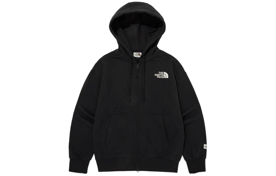 TNF Logo Zip-Up Hoodie Black Unisex NJ5JP52K