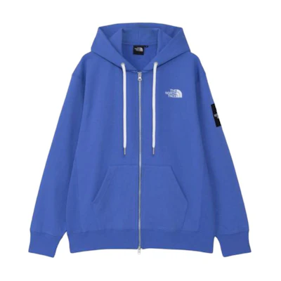 TNF Logo Zip-Up Hoodie Jacket Deep Blue - Oversized Fit NT12335SO