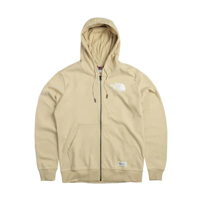TNF Logo Zip-Up Hoodie Men’s Beige NF0A7X1U-3X4