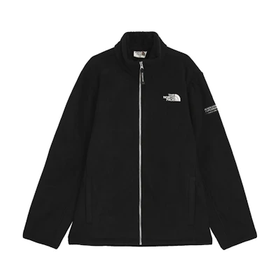 TNF Logo Zip-Up Jacket Black Unisex Long Sleeve NJ4FQ58J