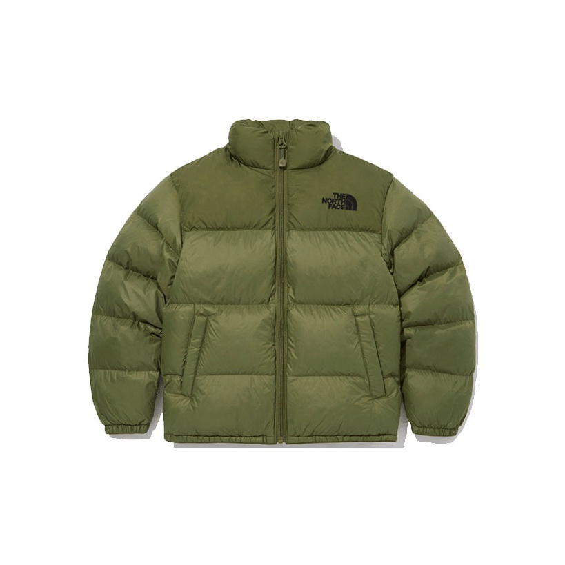 TNF Logo Zip-Up Stand Collar Jacket Green Unisex NJ3NM73T