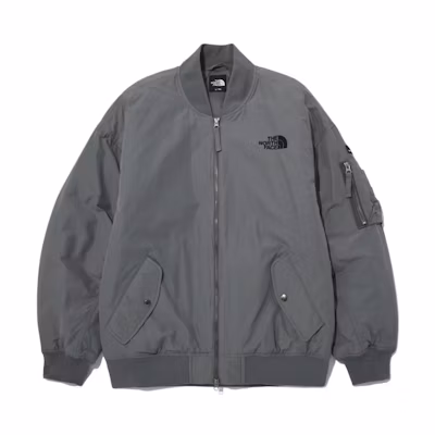 TNF Logo Zip Coach Jacket Unisex Gray NJ3NN53B