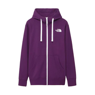 TNF Logo Zip Hoodie in Blackcurrant Purple NT12442-BC