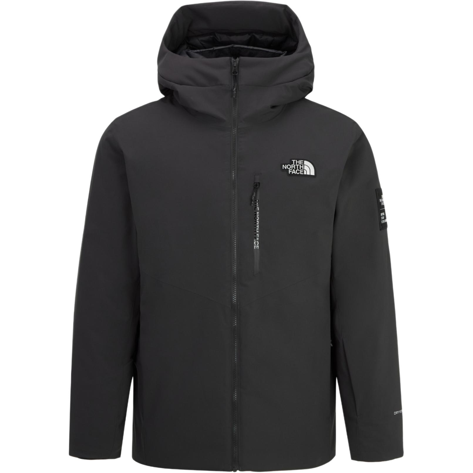 TNF Logo Zip Hoodie Jacket in Dark Gray NJ3NQ70B