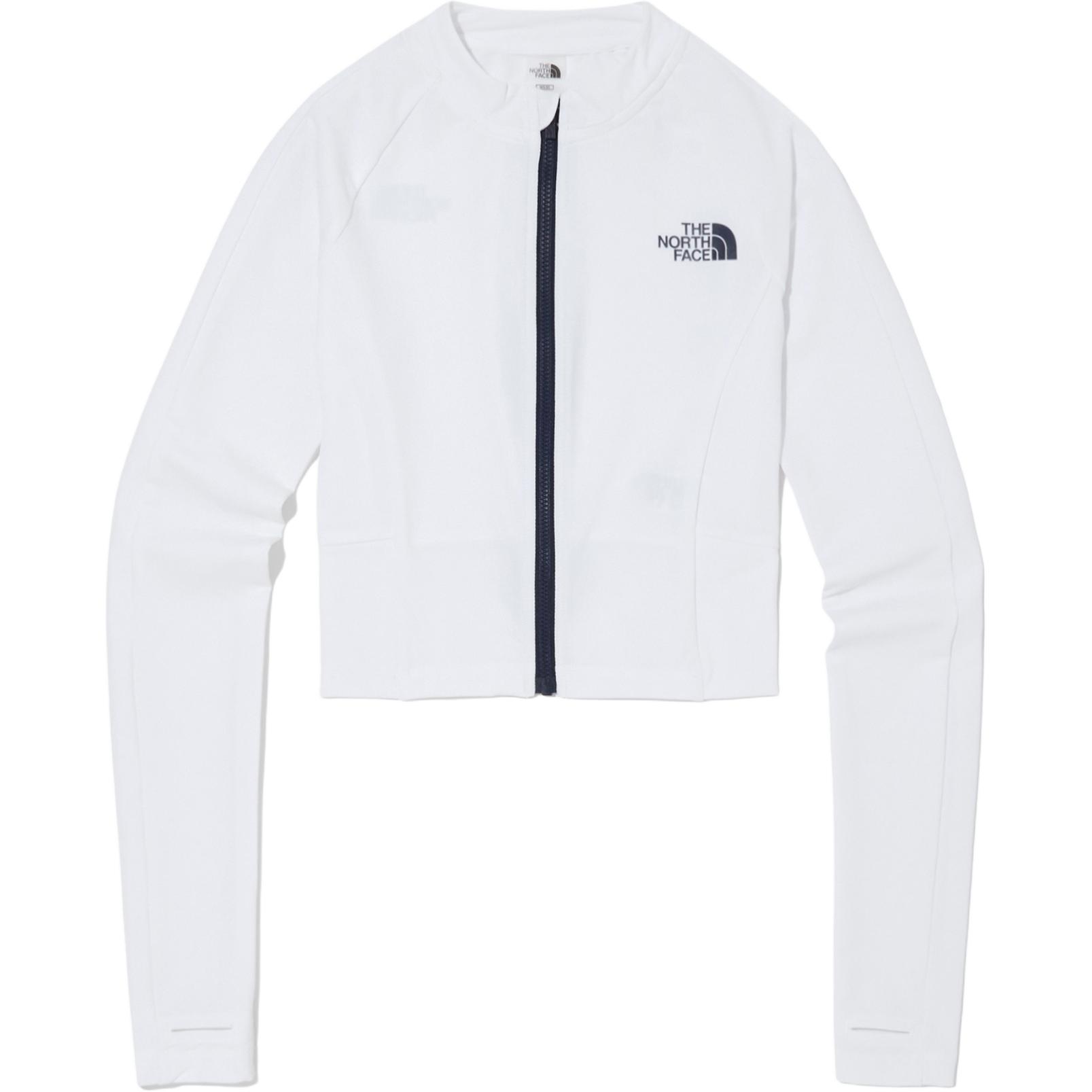 TNF Logo Zip Long-Sleeve Jacket Unisex White NJ5JQ02J
