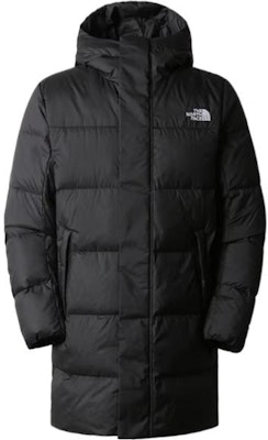 The North Face Long Black Down Jacket with Logo Print NF0A7UQR-JK3 Buy The North Face Long Black Down Jacket with Logo Print NF0A7UQR-JK3