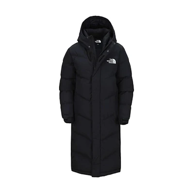 TNF Long Hooded Black Down Jacket Unisex Outdoor Casual Wear NC1DK62A