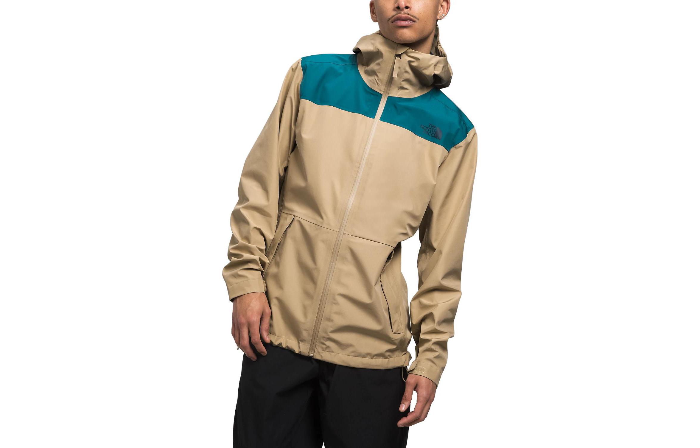 TNF Loose-Fit Colorblock Hoodie Jacket Khaki NF0A7QB2-P6U