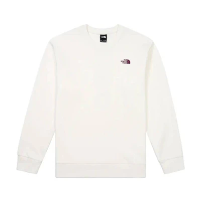 TNF Loose Fit Crewneck Letter Print Sweatshirt Beige NF0A86PYN-3N1