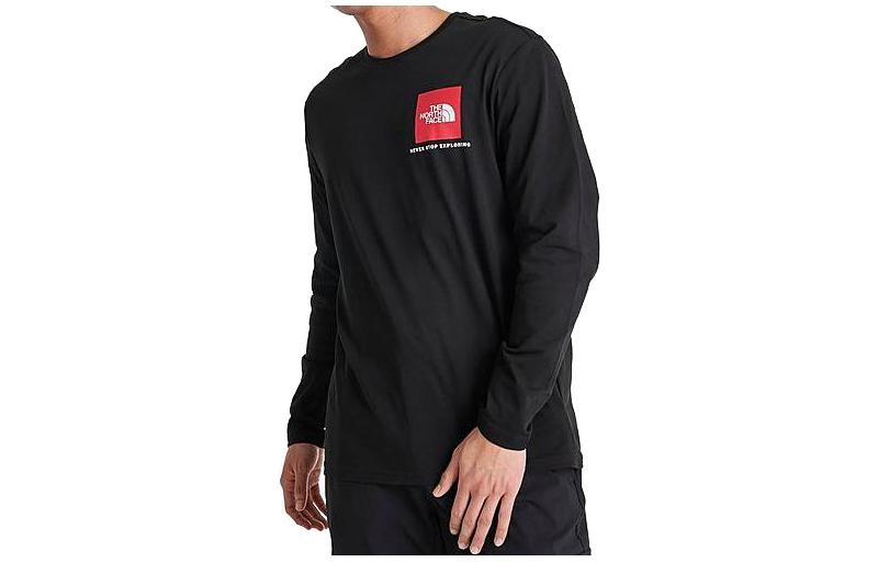 TNF Loose Fit Solid Color Long Sleeve Sweatshirt Black NF0A83FC-001