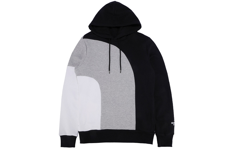TNF Luminous Flux Pullover Hoodie Black White Gray Colorblock NF0A4AA4-L85