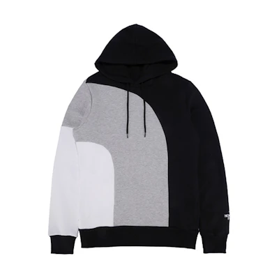 TNF Luminous Flux Pullover Hoodie Black White Gray Colorblock NF0A4AA4-L85