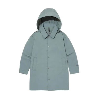 TNF M's Traveler Mac Hooded Jacket Gray-Green Long Coat NC3BQ11D