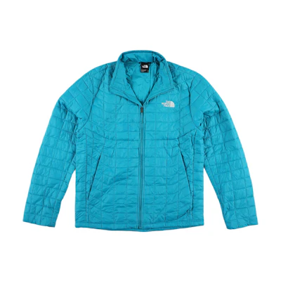TNF M Thermoball Eco Jacket Blue Logo Zip-Up Puffer Coat NF0A4QSP-H0H