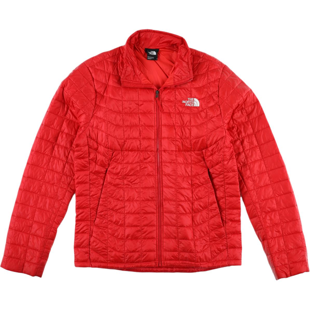 TNF M Thermoball Eco Jacket Red Insulated Zip-Up NF0A4QSP-682