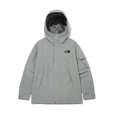 TNF Manton Grey Logo Hoodie Jacket NJ3BN01L