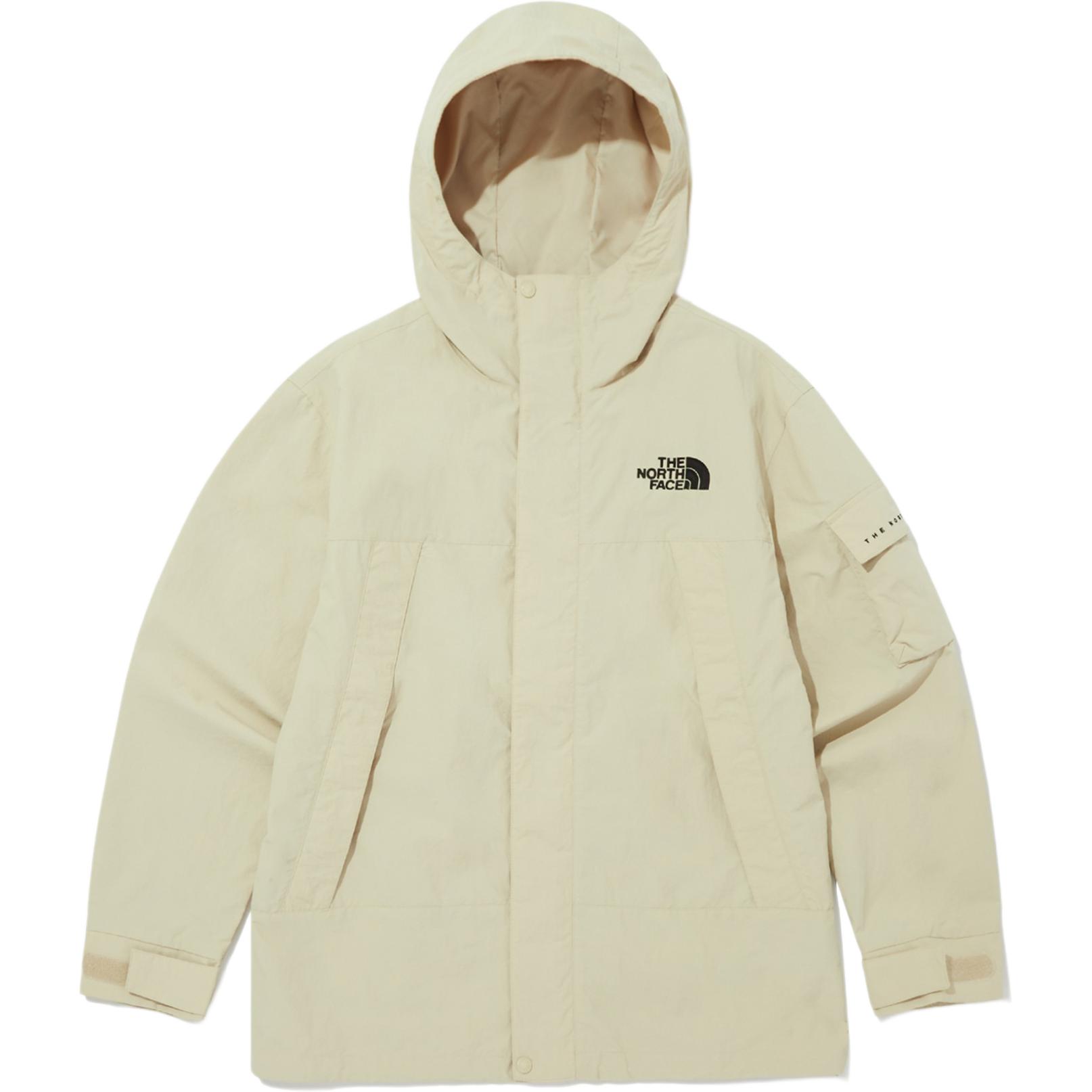 TNF Manton Solid Beige Hoodie Jacket Unisex NJ3BQ12L