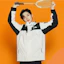 Shop The North Face Martis FW24 Jaket Anti Air Navy/Cream Unisex Colorblock NJ3BQ01N