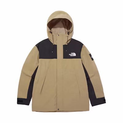 TNF Martis Jacket Colorblock Logo Hooded Zip Long Sleeve Unisex Beige NJ3BQ50L