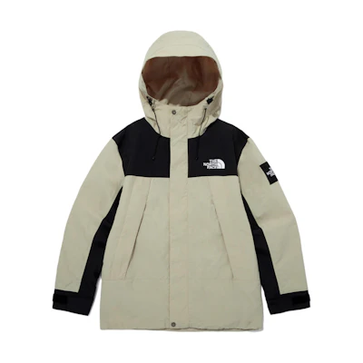 TNF Martis Patch Logo Hoodie Shell Jacket Waterproof Unisex Beige NJ3BQ01K