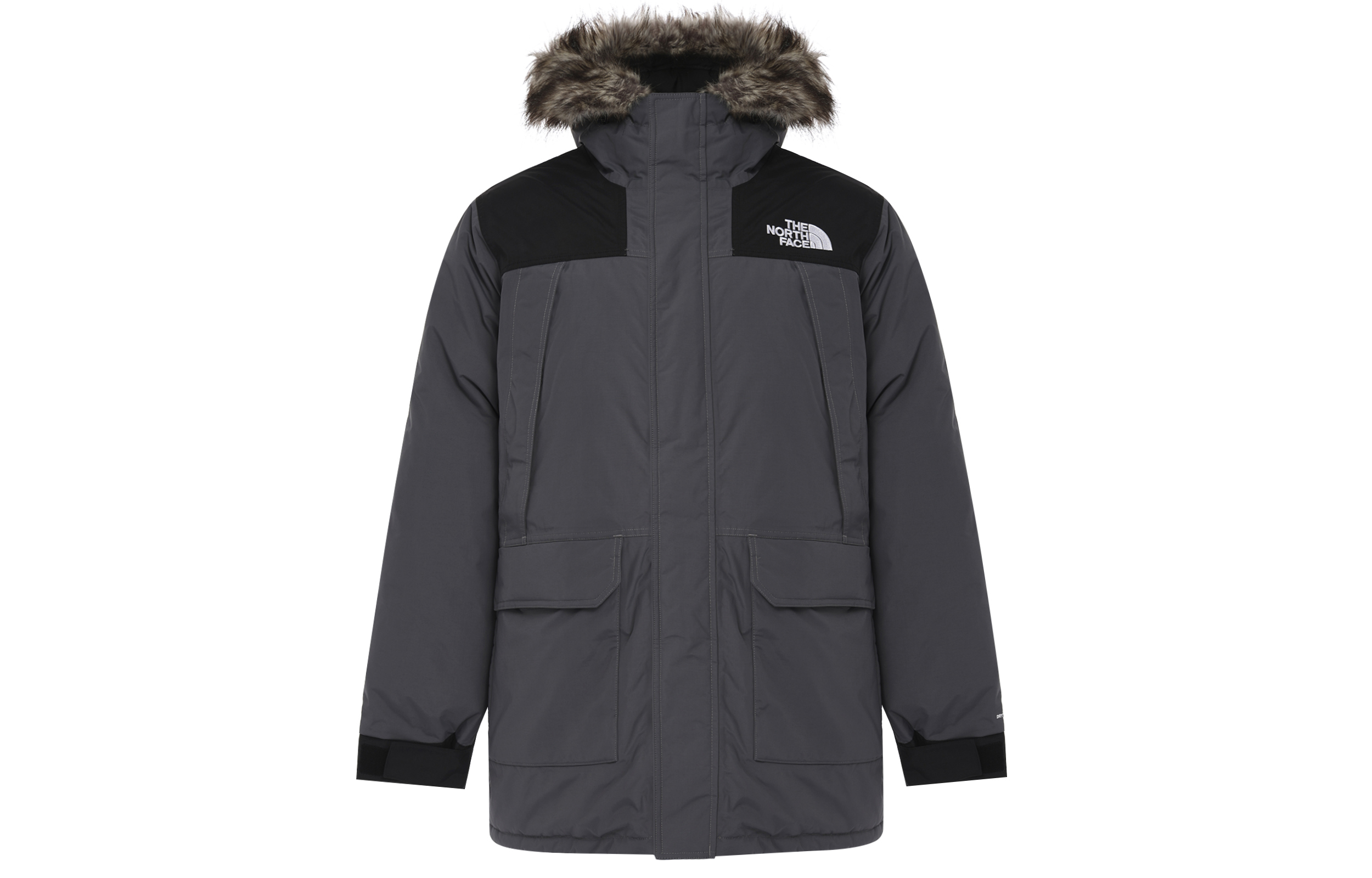 The North Face McMurdo Gray Winter Parka with Hood and Down Fill NF0A5GJF-174