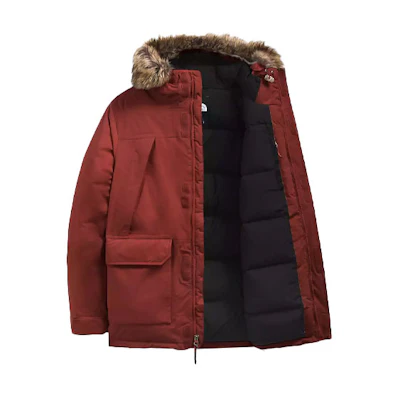 TNF McMurdo Red Winter Waterproof Hooded Down Parka Jacket NF0A5GJF-CZD