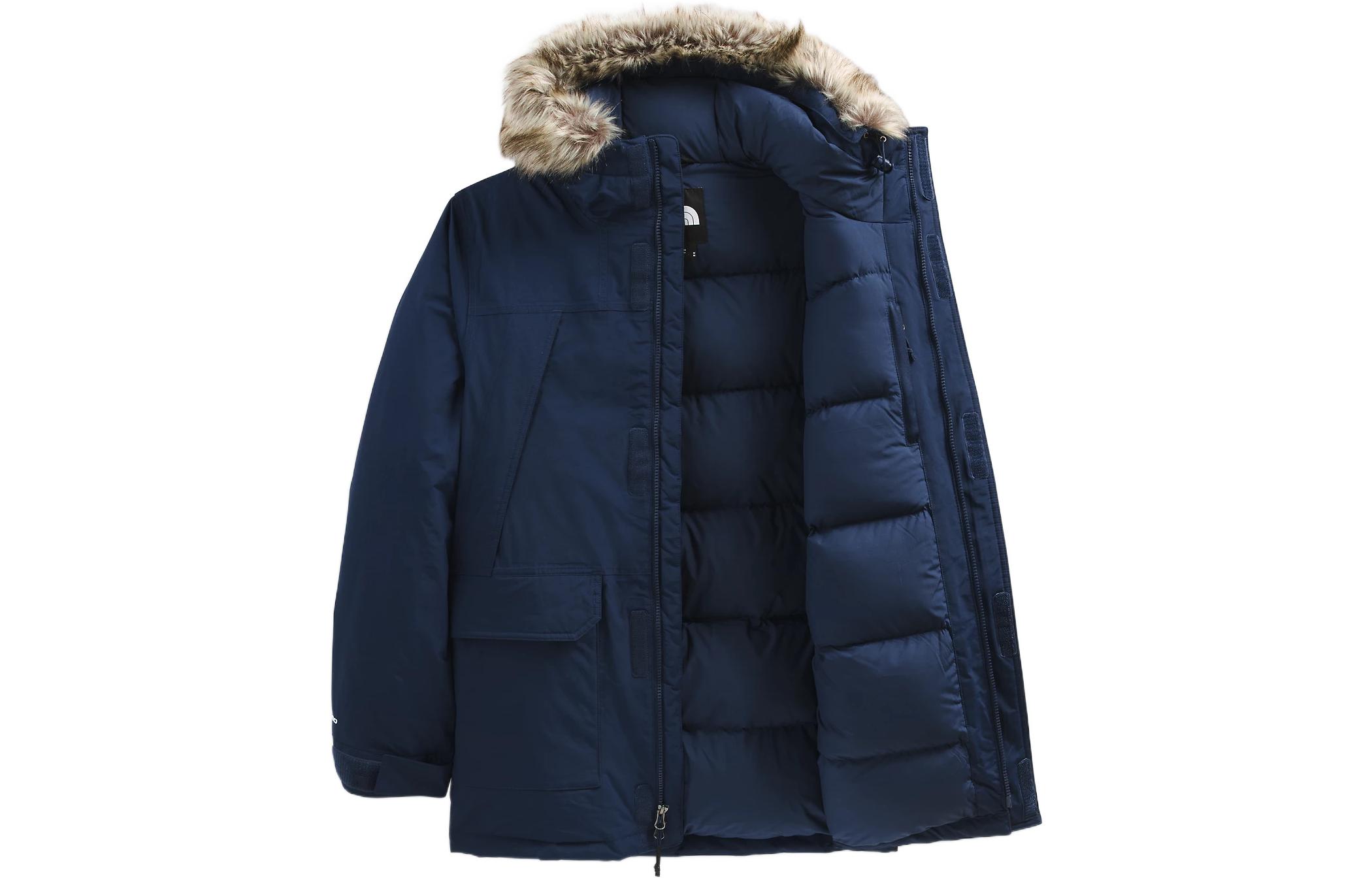 The North Face McMurdo Solid Logo Embroidered Zip Hoodie Jacket Blue NF0A5GJF-8K2