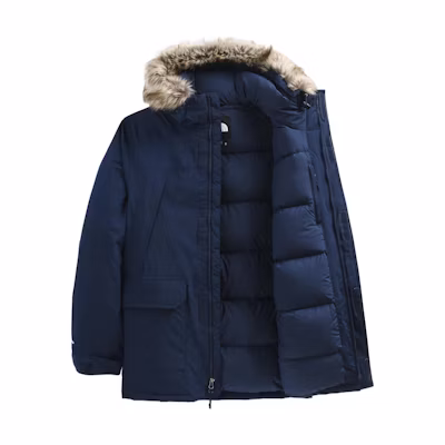 TNF McMurdo Solid Logo Embroidered Zip Hoodie Jacket Blue NF0A5GJF-8K2