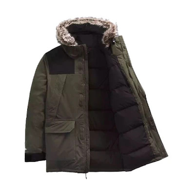 TNF McMurdo Windproof Waterproof Breathable Parka Jacket - Green NF0A5GJF-21L