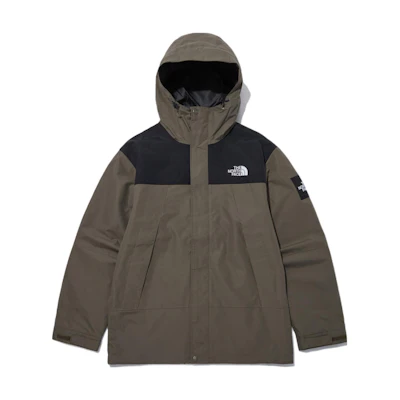 TNF Men’s Gray Brown Logo Print Zip-Up Hoodie Jacket NJ3BN60N