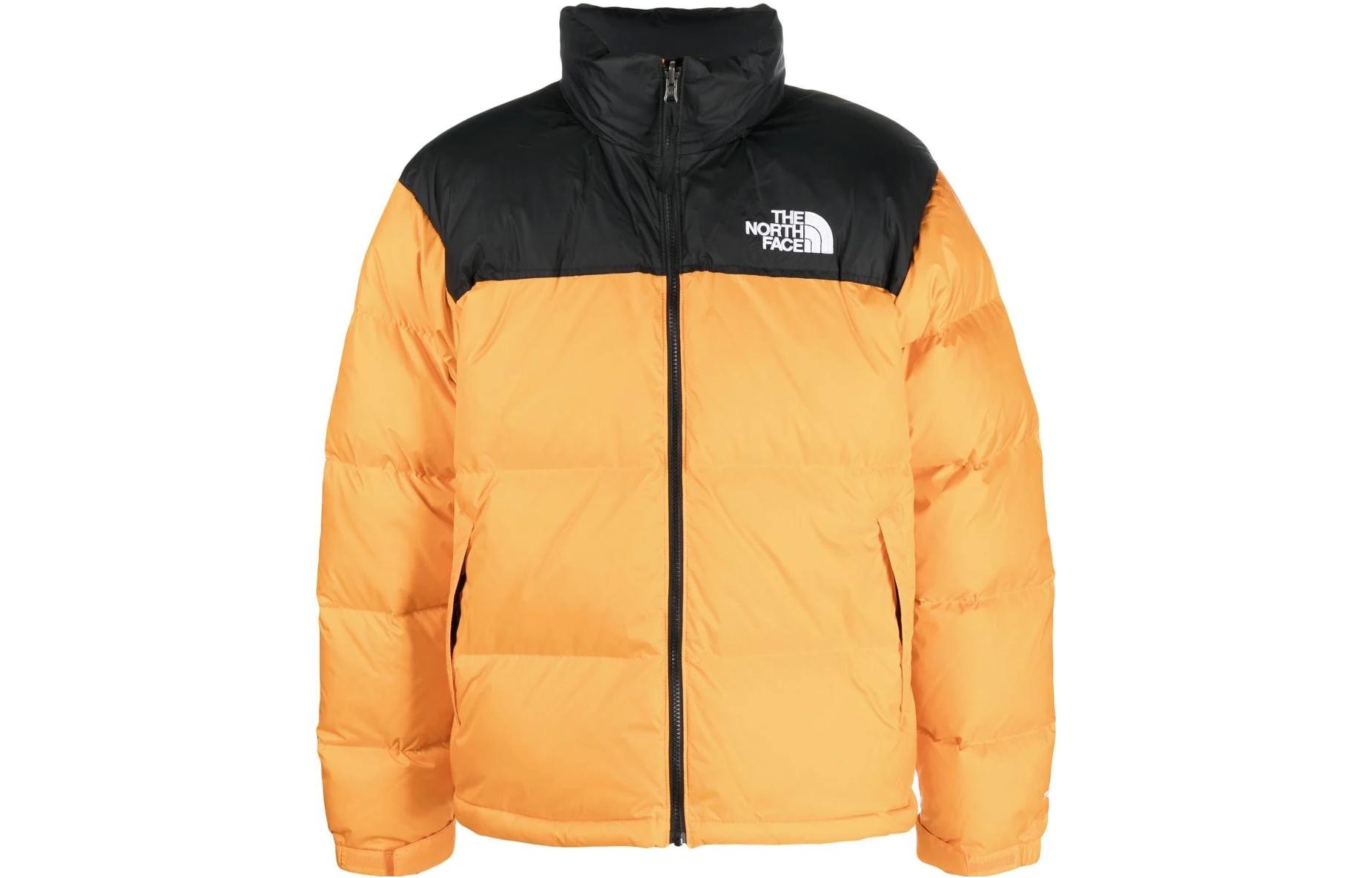 TNF Men’s Yellow Colorblock Quilted Puffer Jacket SS23 NFOA3C8D-78M