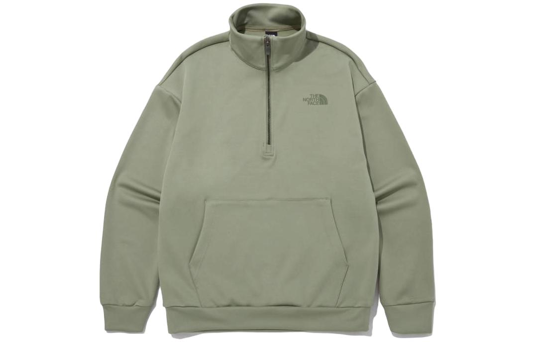TNF Mens Logo Print Relaxed Sweatshirt Stone Gray/Khaki NT7LP12C