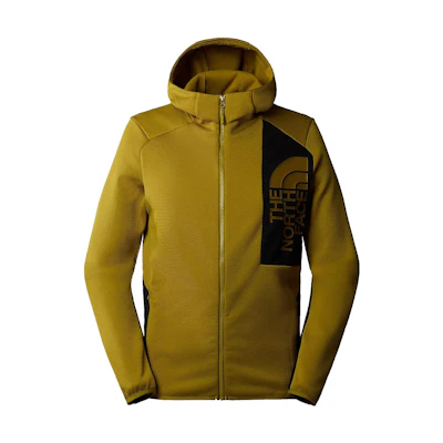 TNF Merak Olive Colorblock Fleece Hoodie for Men NF0A3YG5-KTI