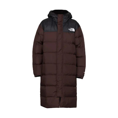 TNF Mid-Length Down Hooded Coat Coal Brown NF0A832J-LOS