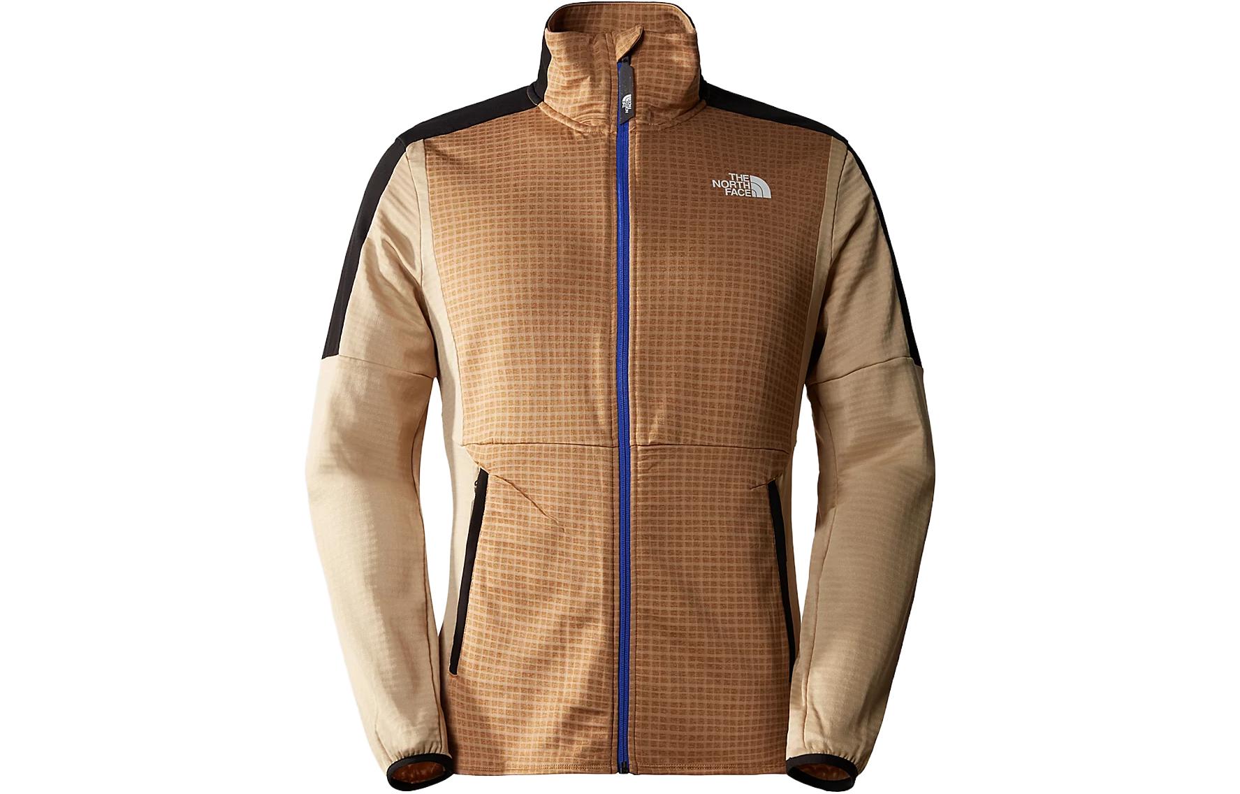 TNF Middle Rock Fleece Jacket Almond Butter Full Zip Colorblock NF0A851Z-O4Q