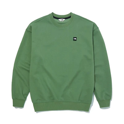 TNF Mini Logo Crewneck Sweatshirt Green (Unisex) NM5MM02N