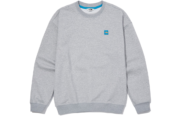 TNF Mini Logo Crewneck Sweatshirt Unisex Grey NM5MM02J