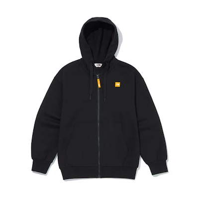 TNF Mini Logo Letter Hoodie Jacket Black (Unisex) NJ5JM02J