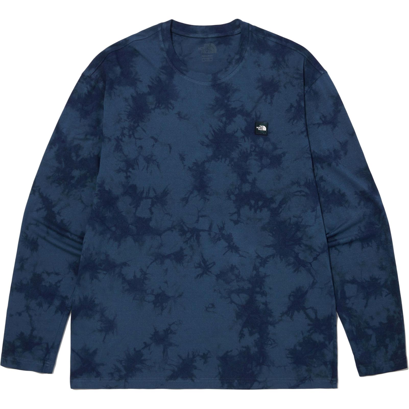 The North Face Mini Logo Tie-Dye Quick-Dry Anti-Bacterial Crewneck Sweatshirt Blue NT7TN01K