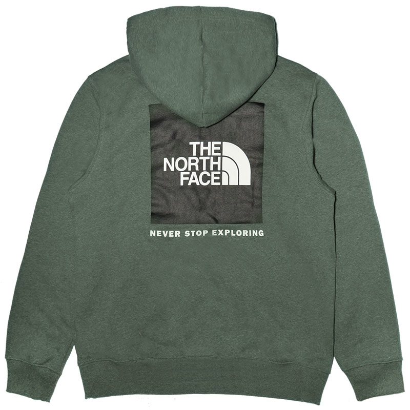 TNF Mint Green Hoodie with Back Logo Print Casual Sportswear NF0A7UNS-WTQ