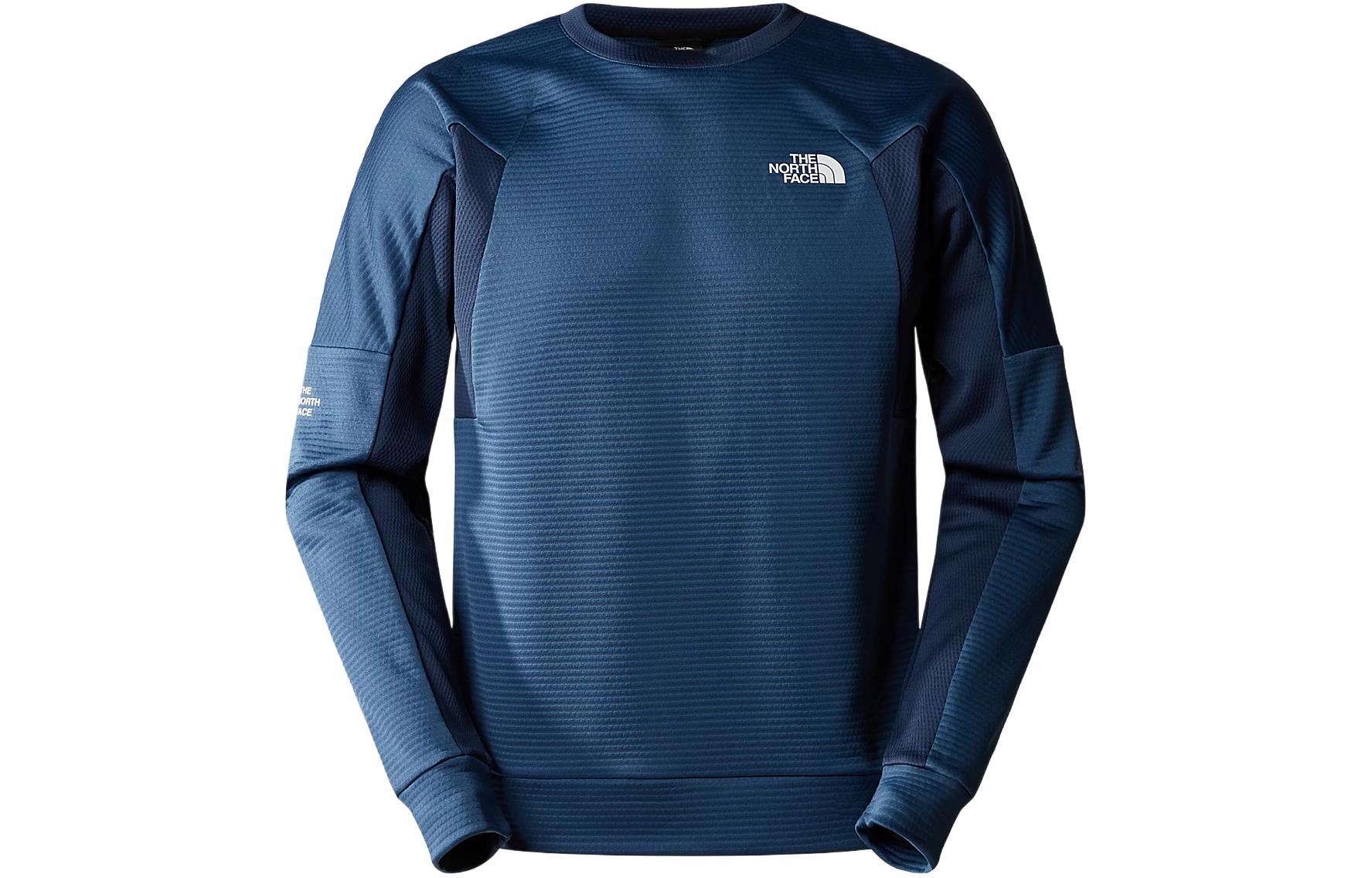 TNF Mountain Athletics Logo Print Fleece Crewneck Navy Blue NF0A857D-926