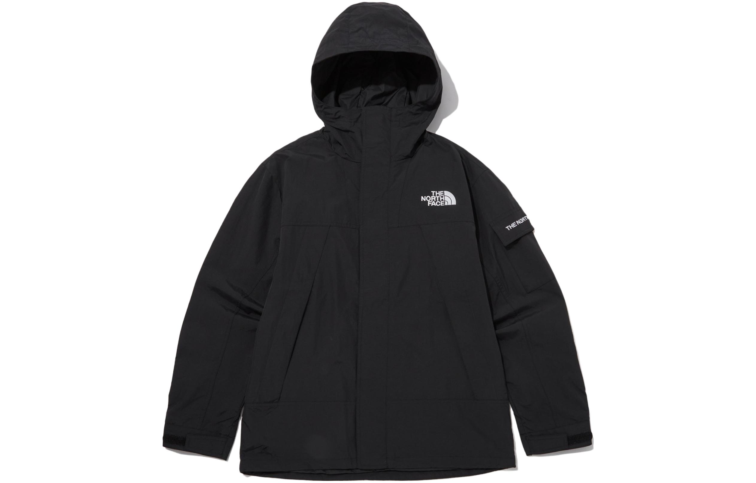 TNF Mountain Black Logo Windproof Waterproof Outdoor Jacket Black Unisex NJ3BP50A 圖 2