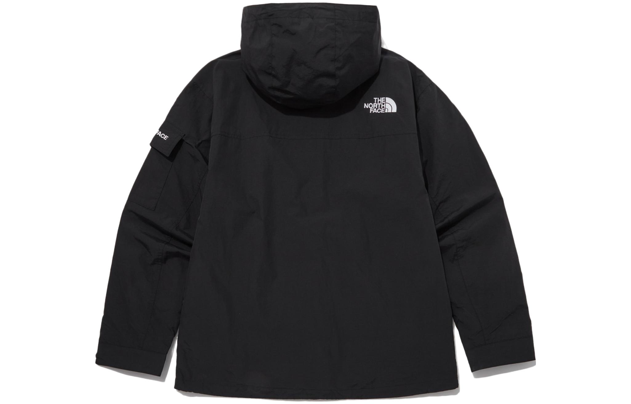 TNF Mountain Black Logo Windproof Waterproof Outdoor Jacket Black Unisex NJ3BP50A 圖 3