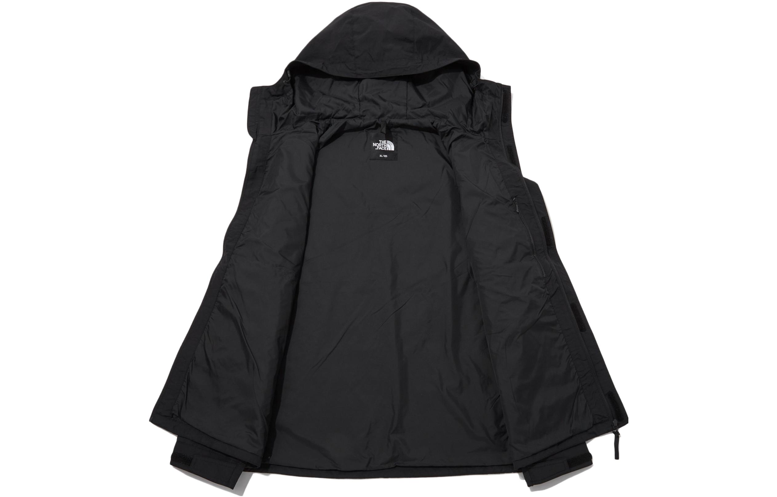 TNF Mountain Black Logo Windproof Waterproof Outdoor Jacket Black Unisex NJ3BP50A 圖 4
