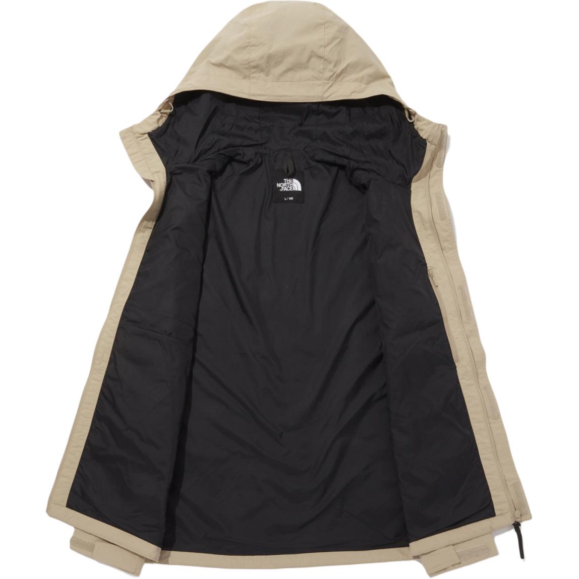 TNF Mountain Colorblock Logo Hoodie Full-Zip Jacket Beige NJ3BQ50C 圖 4