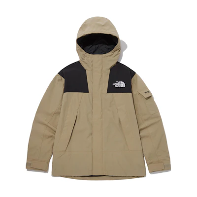 TNF Mountain Colorblock Logo Hoodie Jacket Unisex Brown NJ3BP50B