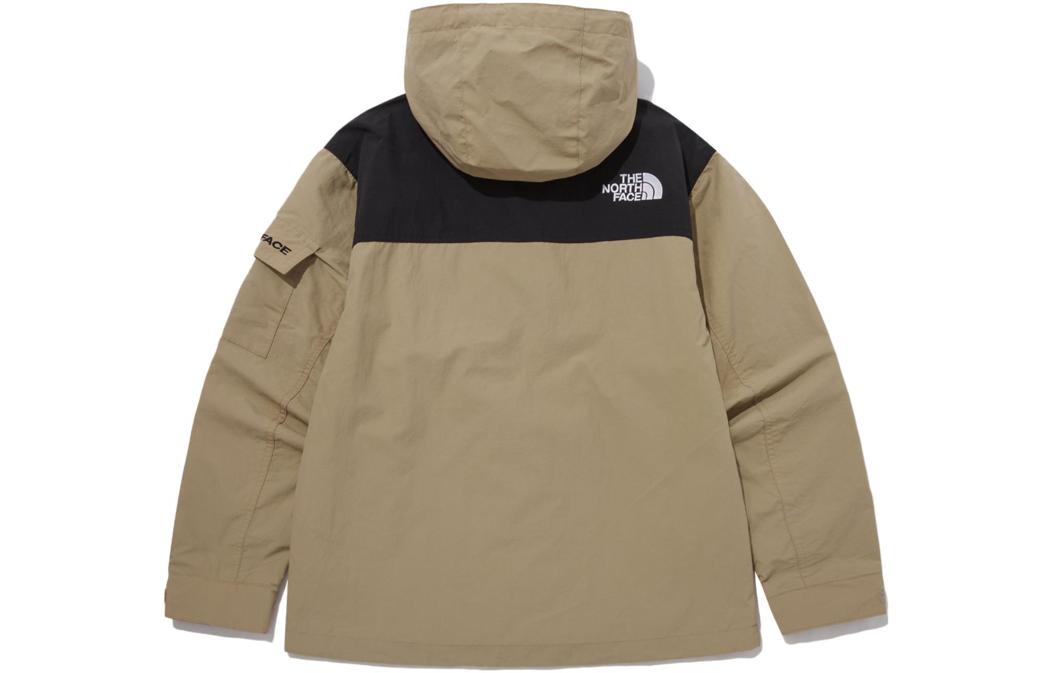 TNF Mountain Colorblock Logo Hoodie Jacket Unisex Brown NJ3BP50B 圖 3