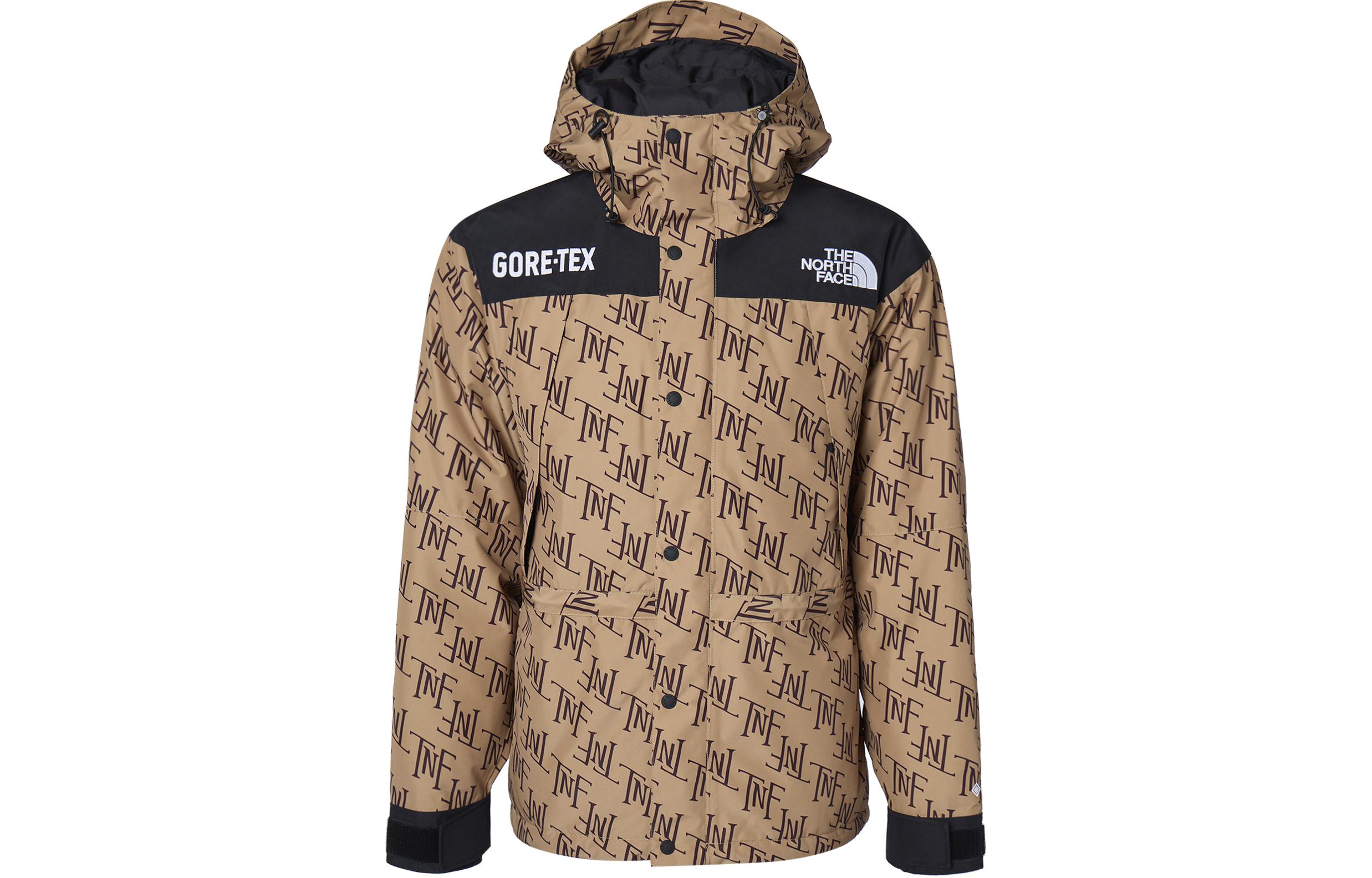 The North Face Mountain Gore-Tex Embroidered Hooded Down Jacket Almond Unisex NF0A831K-OLZ