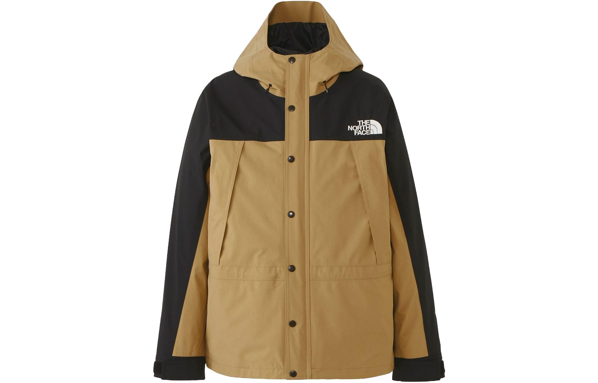 The North Face Mountain Light  Khaki Hooded Jacket with Logo Buttons. NP62236-KT