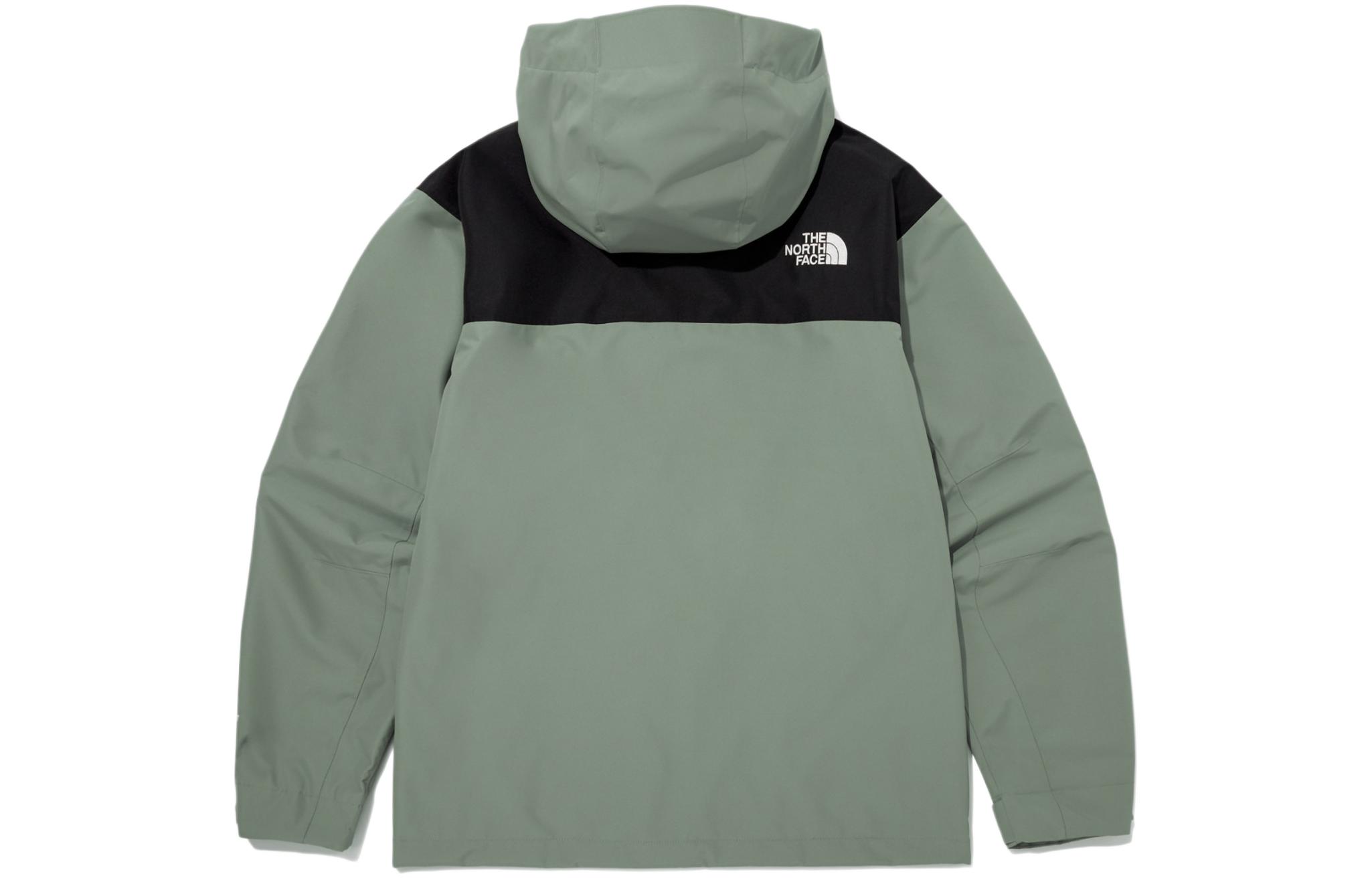 TNF Mountain Logo Olive Green Hooded Jacket Unisex NJ2HQ01A 圖 3